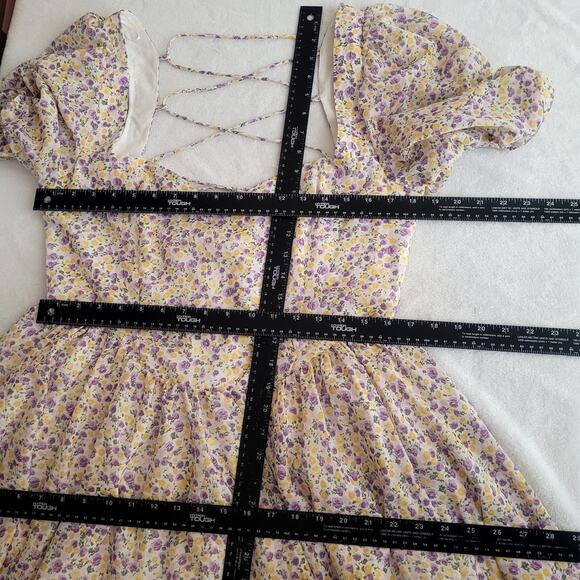 Bardot Marlie‎ Ditsy Floral Milkmaid Dress White XXL - Picture 6 of 8